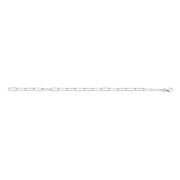 Bracelet Brillaxis argent rhodié maillons striés
18 cm