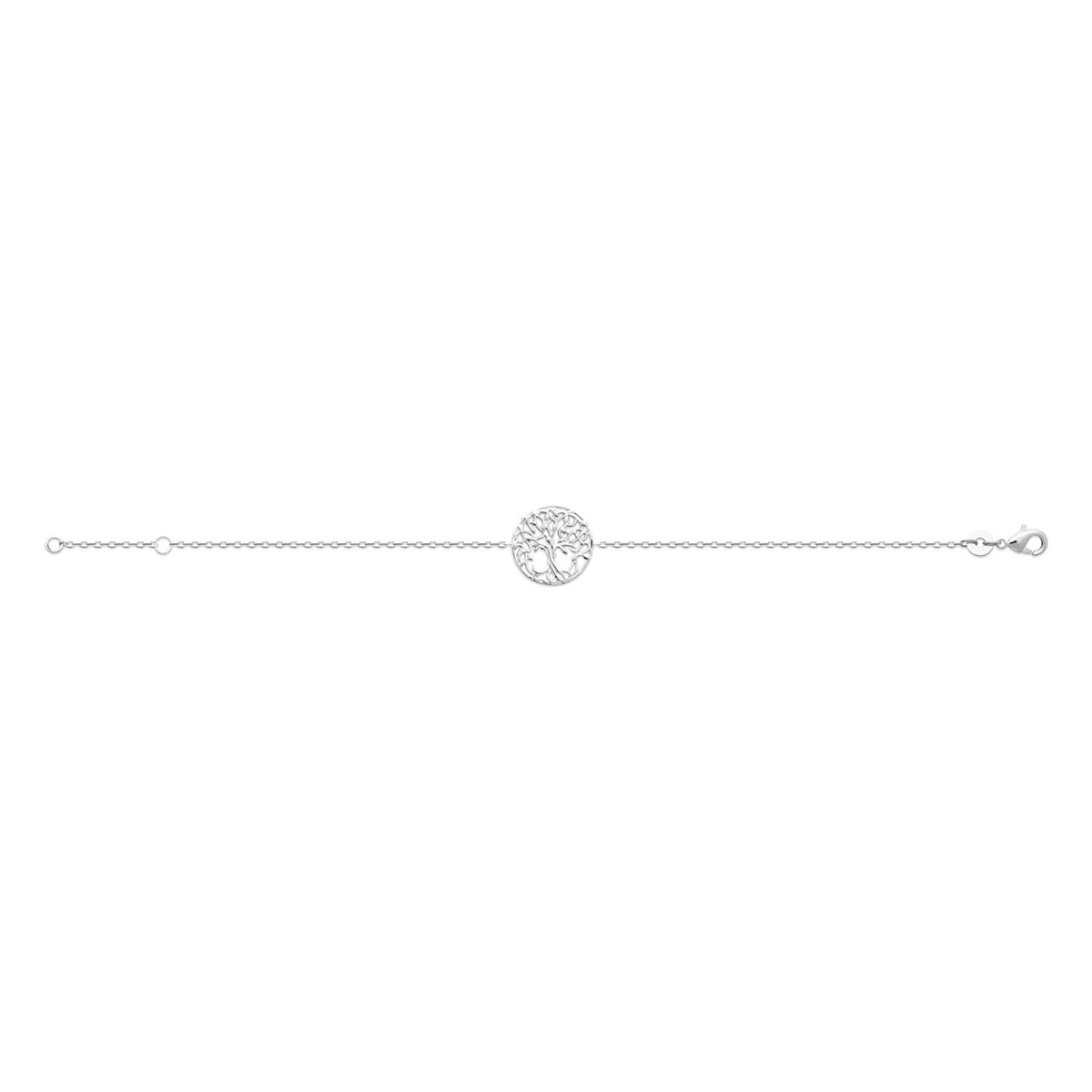 Bracelet Brillaxis argent rhodié arbre de vie 18cm - vue 3