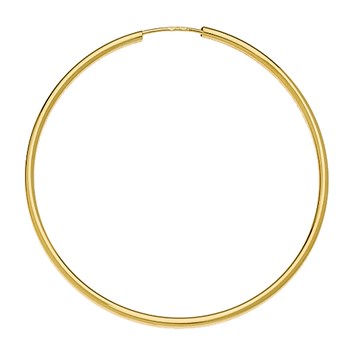 Créoles Brillaxis fil rond 1.5mm diam 40mm