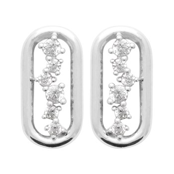 Boucles d'oreilles Brillaxis argent constellation