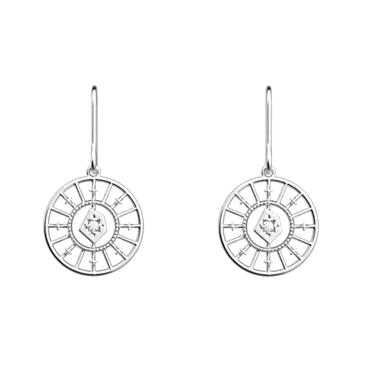 Boucles d'oreilles Les Georgettes Astrale argenté
16mm