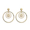 Boucles d'oreilles Les Georgettes Oeil doré
16mm - vue V1