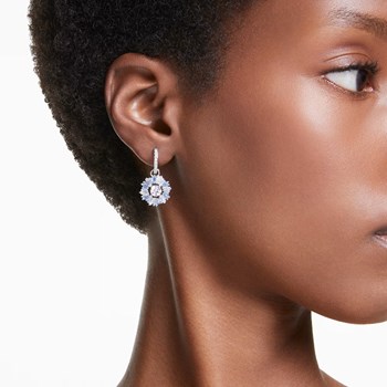 Boucles d'oreilles Swarovski Idyllia fleurs bleues