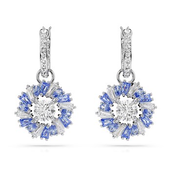 Boucles d'oreilles Swarovski Idyllia fleurs bleues