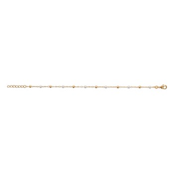 Bracelet Brillaxis perles plaqué or