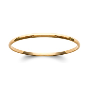 Bracelet jonc Brillaxis plaqué or 66 mm