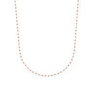 Collier Brillaxis perles de Miyuki rouge plaqué or