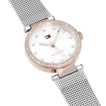 Montre femme Tommy Hilfiger Lynn acier rose/blanc