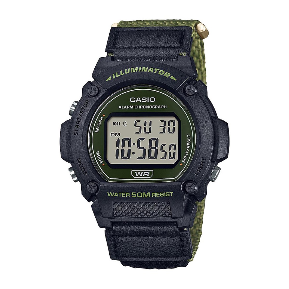 Montre CASIO illuminator bracelet tissu kaki
Collection TIMELESS
