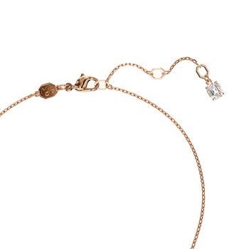 Collier Swarovski Hyperbola coeur rosé