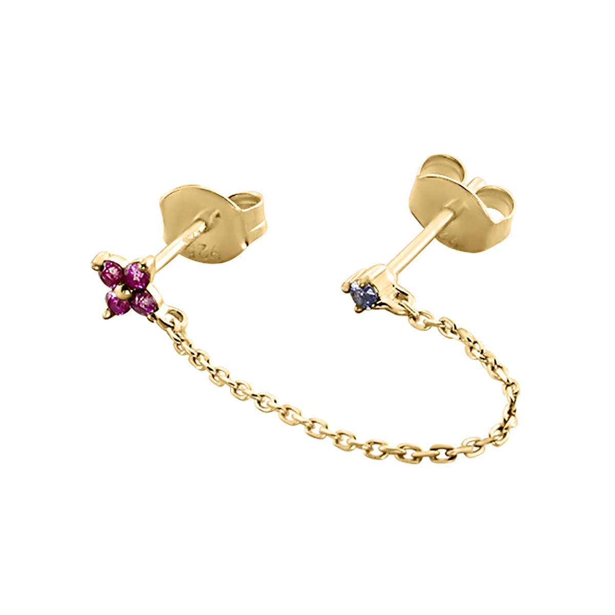 Piercing puce Agatha Beloved fleurs oxydes_x000D_
multicolores