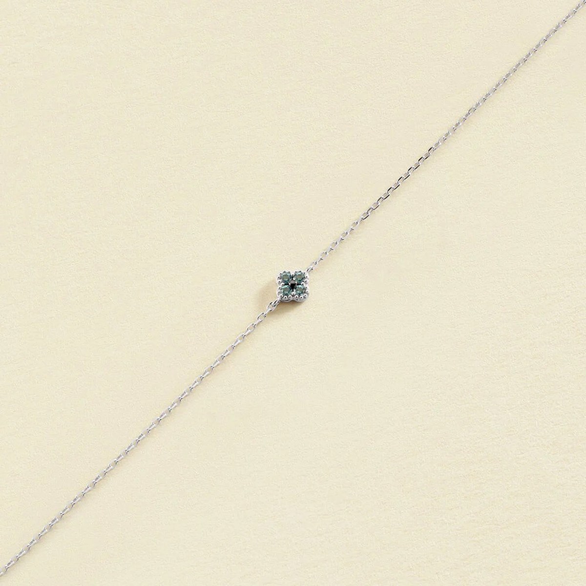Bracelet Agatha Beloved argent fleur_x000D_
oxydes de zircinium bleu - vue 3