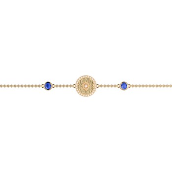 Bracelet souple Les Cadettes Birthstones_x000D_
mars aigue marine
