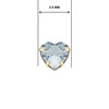 Boucles d'Oreilles Or 18 Carats 750/000 - Zirconiums Topaze Bleue - vue V4