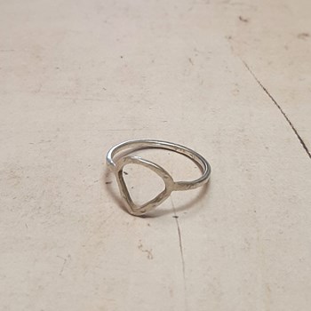 Bague Argent Massif Martelé Camboriú