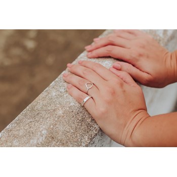 Bague Argent Massif Martelé Camboriú