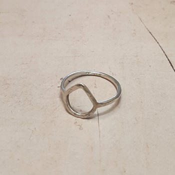 Bague Argent Massif Martelé Camboriú