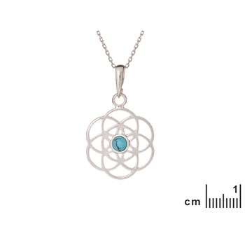 PENDENTIF ARGENT TURQUOISE