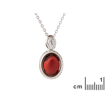 PENDENTIF ARGENT GRENAT