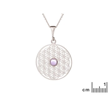 PENDENTIF ARGENT AMETHYSTE