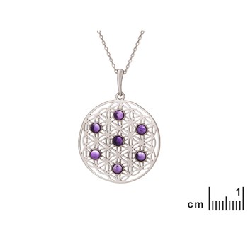 PENDENTIF ARGENT AMETHYSTE