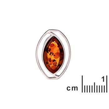 PENDENTIF ARGENT AMBRE