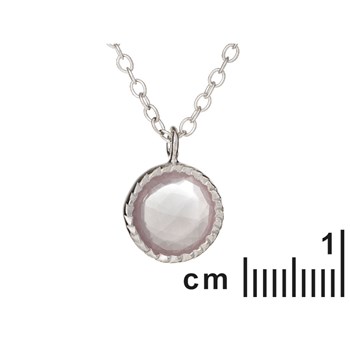 COLLIER QUARTZ ARGENT