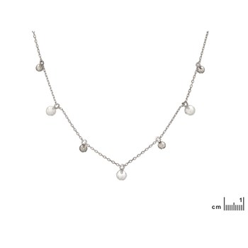 COLLIER PIERRES NATURELLES ARGENT