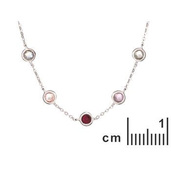 COLLIER ARGENT MULTICOLOR