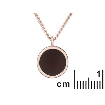 COLLIER 42+3CM ONY NOIR ARGENT