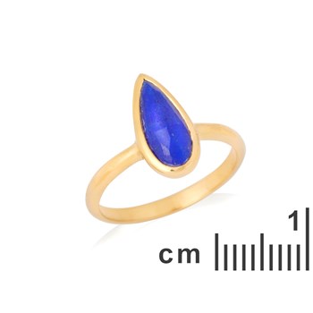 Bague Lapis Lazuli argent doré