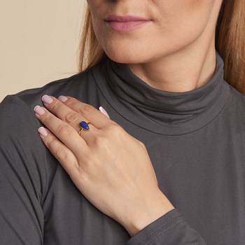 Bague Lapis Lazuli argent doré