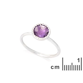 BAGUE ARGENT AMETHYSTE
