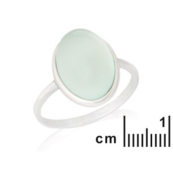 BAGUE AGATE ARGENT