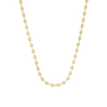 Grain de Café Yellow Gold Necklace 45cm - Woman