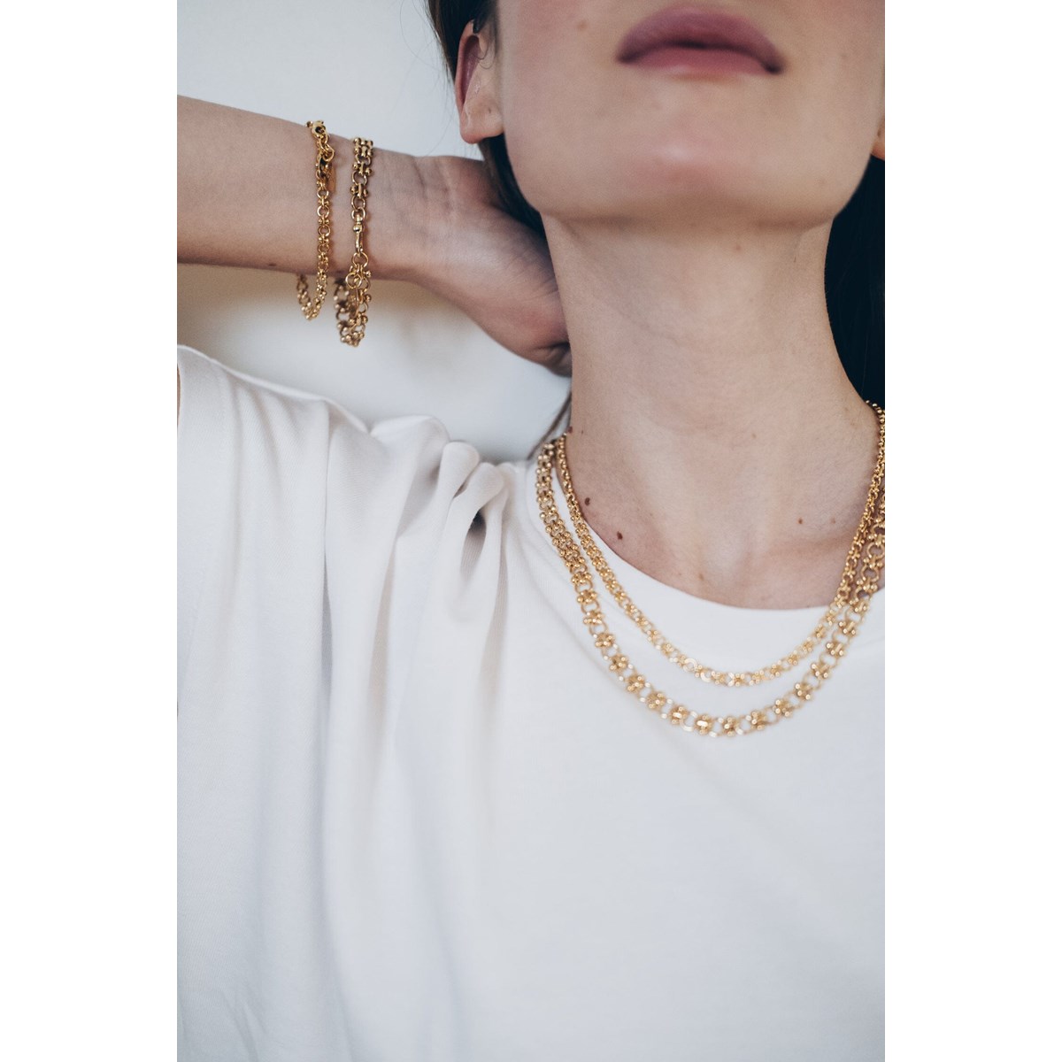 maxi bracelet plaqué argent - HÉBÉ - vue 3