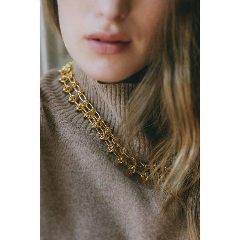 collier doré à l'or fin - ATHÉNA - vue 2