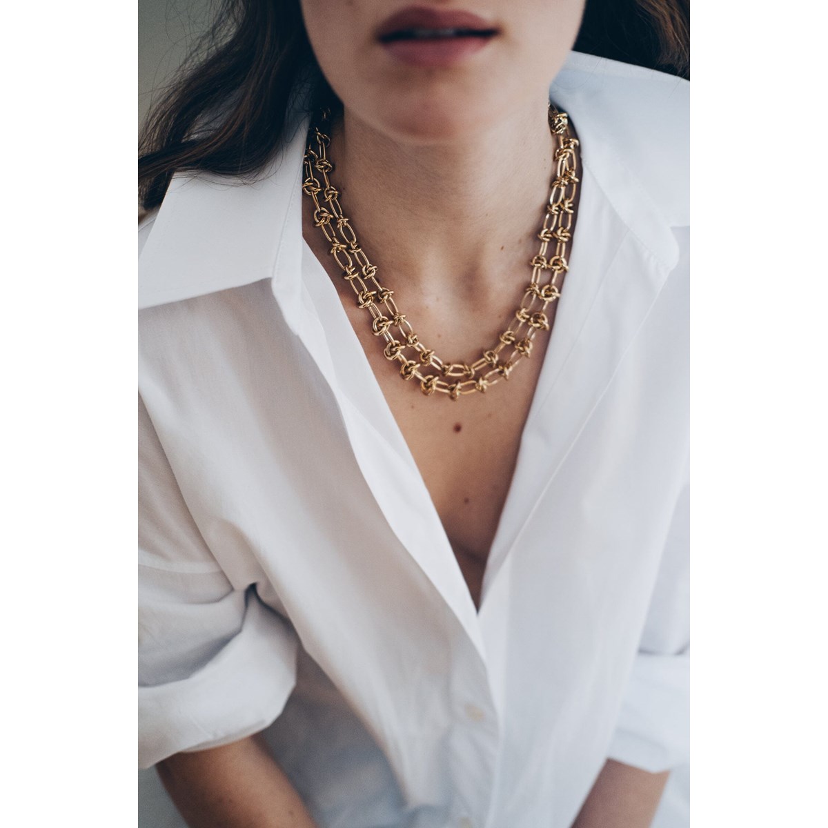 collier doré à l'or fin - ATHÉNA - vue 3