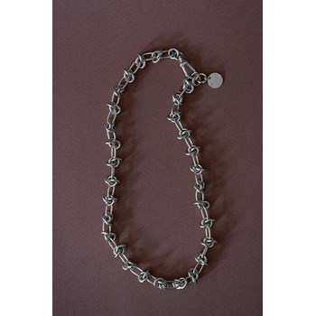 maxi collier plaqué argent - ATHÉNA