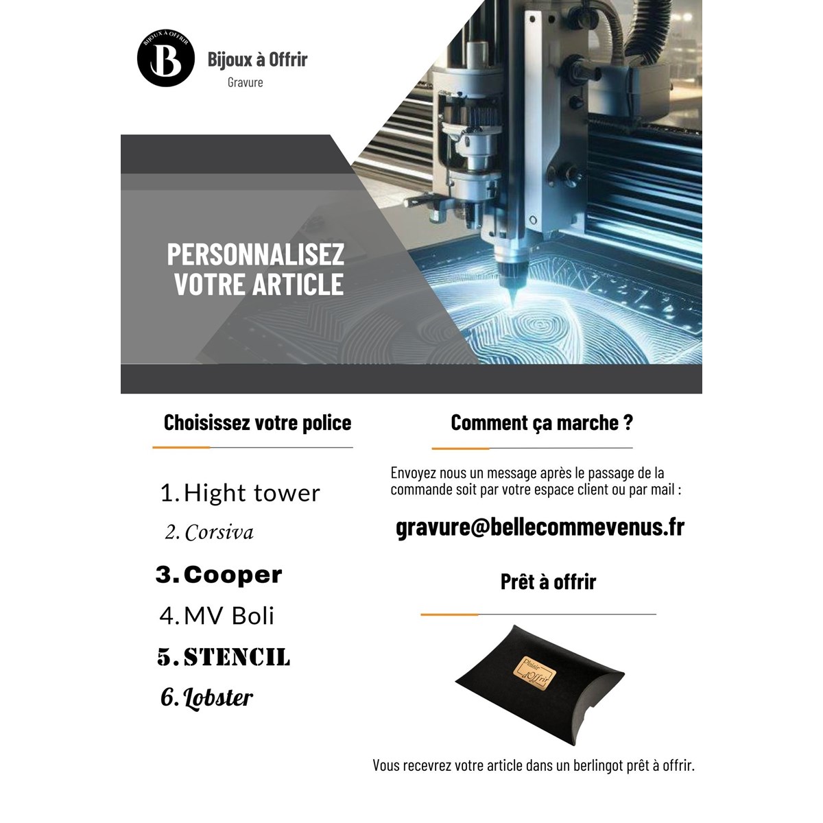 Porte-clés barre acier gravure personnalisée sur 4 faces - vue 5