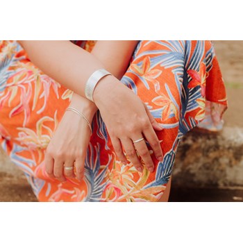 Macuxi Solid Silver Cuff Bracelet