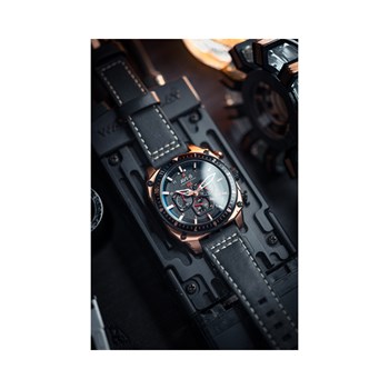 Hawker Hunter Dual Time Chrono - Montre homme - Mouvement Quartz Chronographe avec date