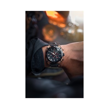 Hawker Hunter Dual Time Chrono - Montre homme - Mouvement Quartz Chronographe avec date
