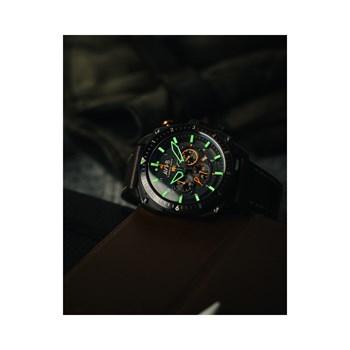 Hawker Hunter Dual Time Chrono - Montre homme - Mouvement Quartz Chronographe avec date