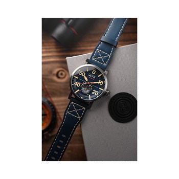 DAMBUSTER 617 SQUADRON ASSOCIATION - Montre homme - Mouvement japonais meca quartz 3 aiguilles et compteur 24h