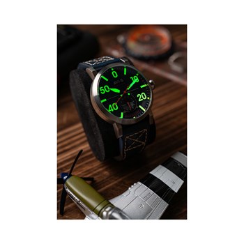 DAMBUSTER 617 SQUADRON ASSOCIATION - Montre homme - Mouvement japonais meca quartz 3 aiguilles et compteur 24h