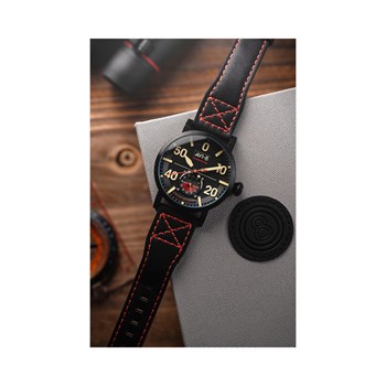 DAMBUSTER 617 SQUADRON ASSOCIATION - Montre homme - Mouvement japonais meca quartz 3 aiguilles et compteur 24h