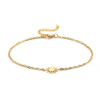 Sixty Stones - 60 - Soleil Gold Anklet Chain - 25 X 0,4 Cm