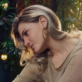 Créoles Sif Jakobs ELLISSE PIANURA médio
argent plaqué or