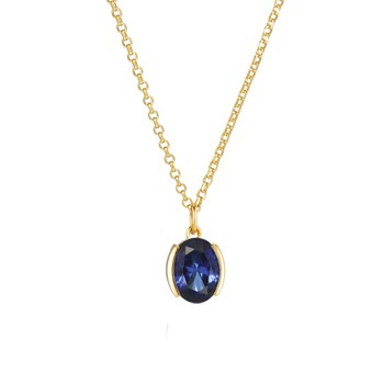 Collier Sif Jakobs ELLISSE CAREZZA
plaqué or jargent plaqué or et oxyde bleu